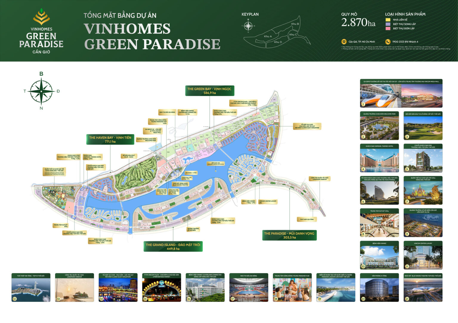 TIỆN ÍCH NỘI VÀ NGOẠI KHU VINHOMES GREEN PARADISE CẦN GIỜ